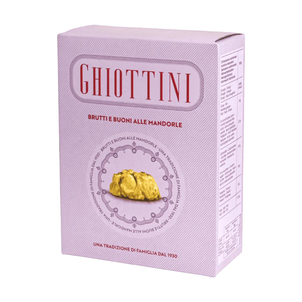 scatola con brutti e buoni alla mandorla