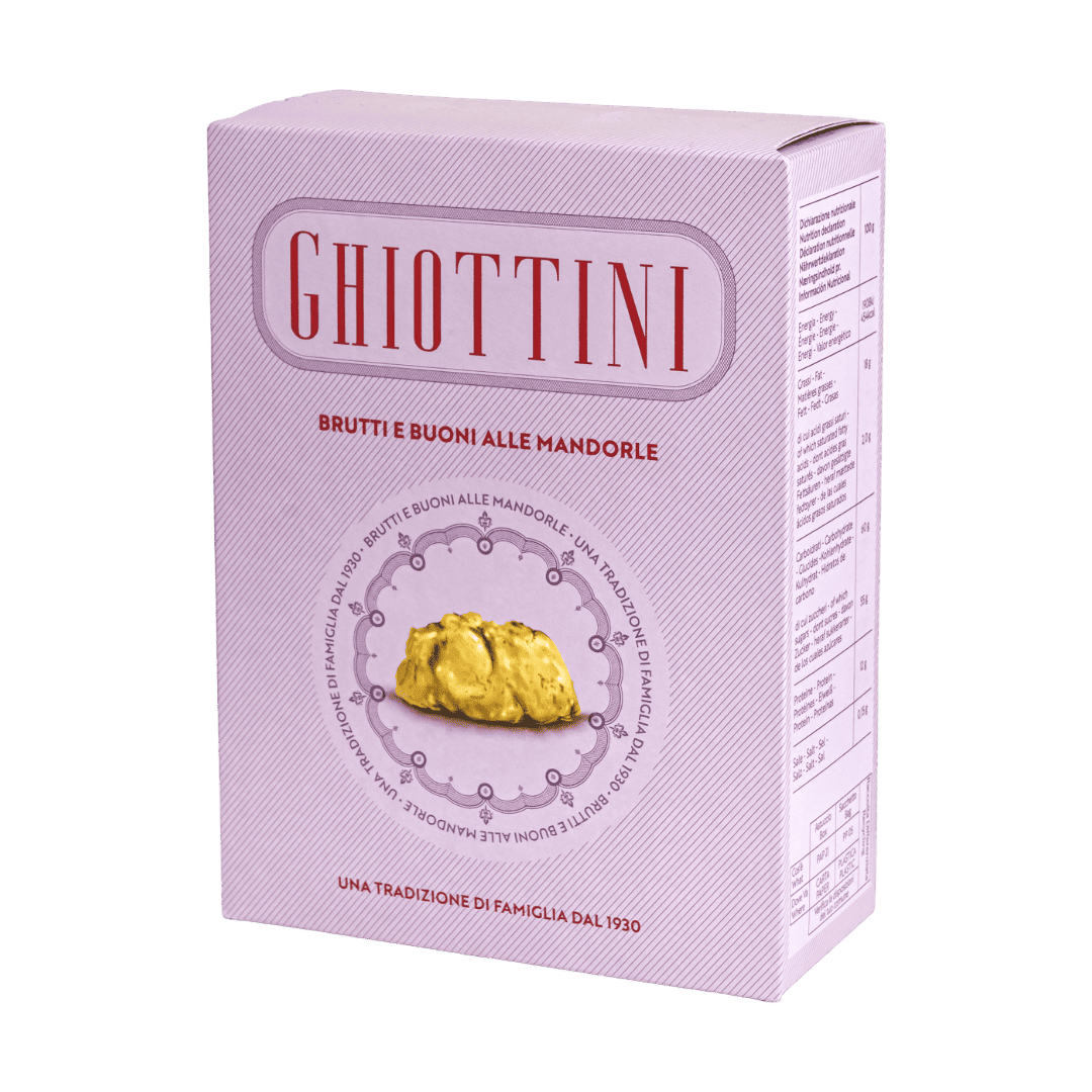scatola con brutti e buoni alla mandorla
